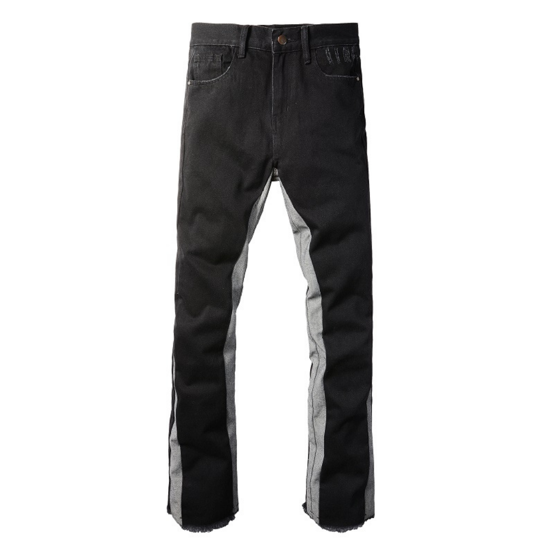 Amr Flared Black Grey Jeans SANTO amr-flared-black-grey-jeans-santo